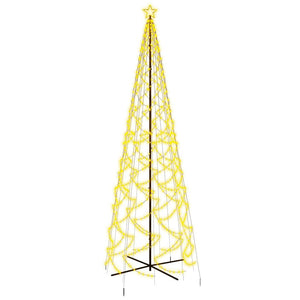 Albero di Natale a Cono Bianco Caldo 1400 LED 160x500 cm 343513