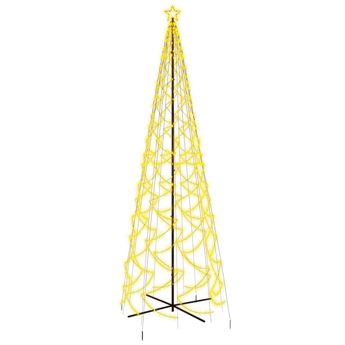 Albero di Natale a Cono Bianco Caldo 1400 LED 160x500 cm 343513