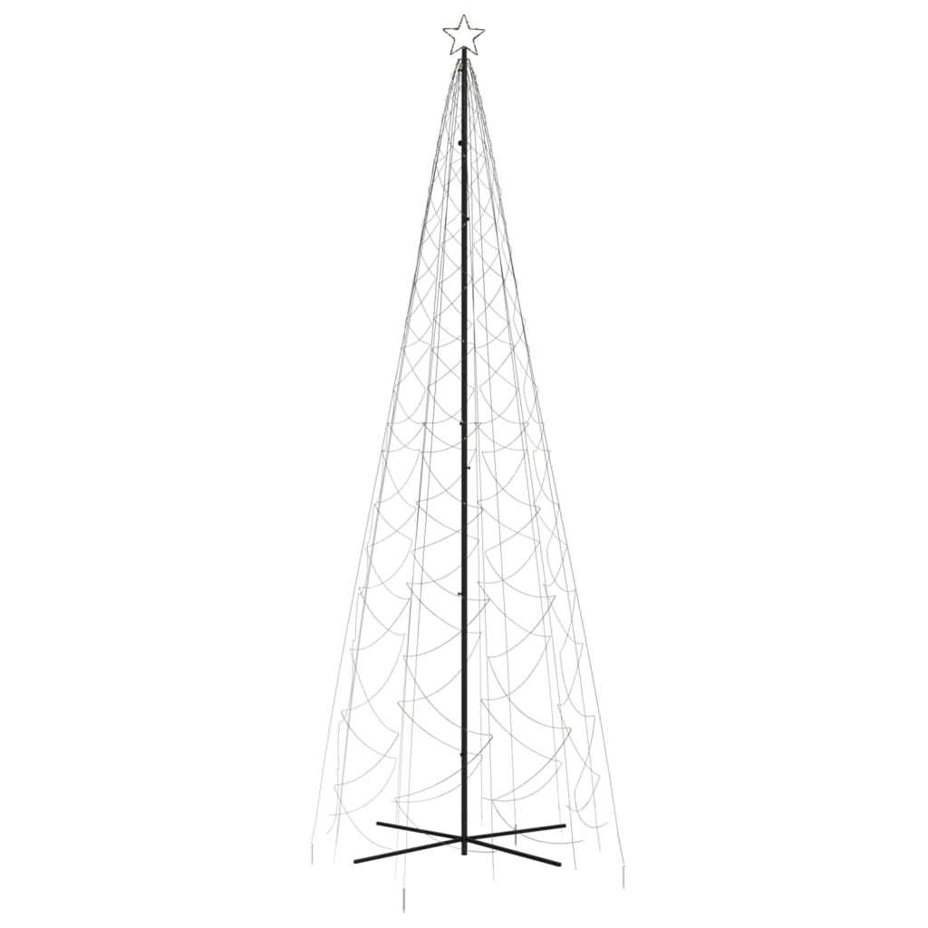 Albero di Natale a Cono Bianco Caldo 1400 LED 160x500 cm 343513