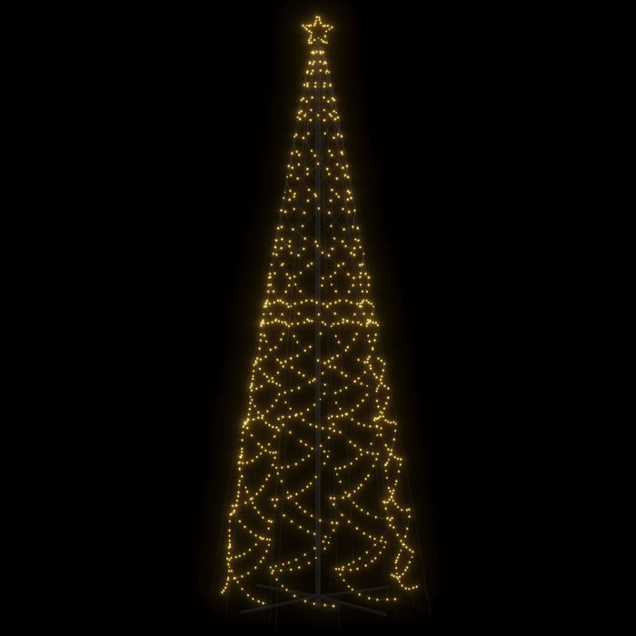 Albero di Natale a Cono Bianco Caldo 1400 LED 160x500 cm 343513