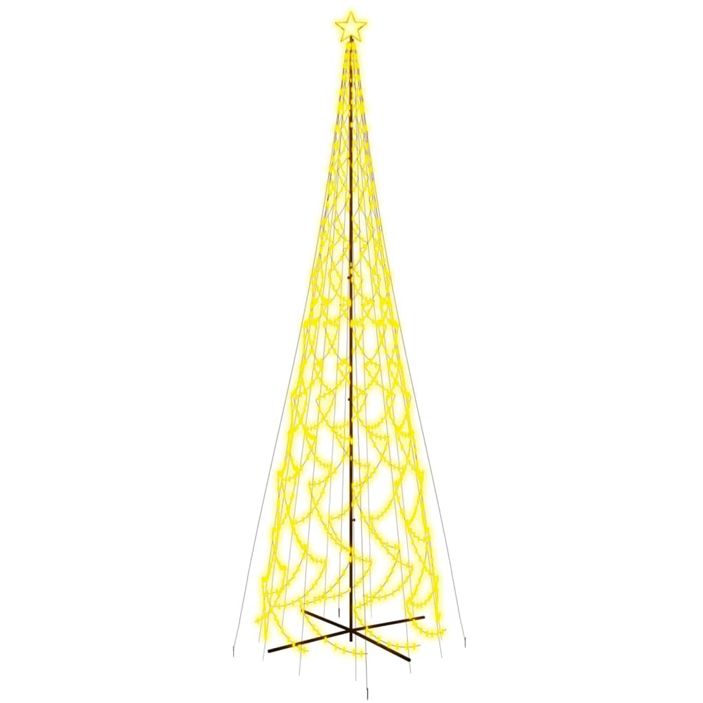 Albero di Natale a Cono Bianco Caldo 3000 LED 230x800 cm 343517