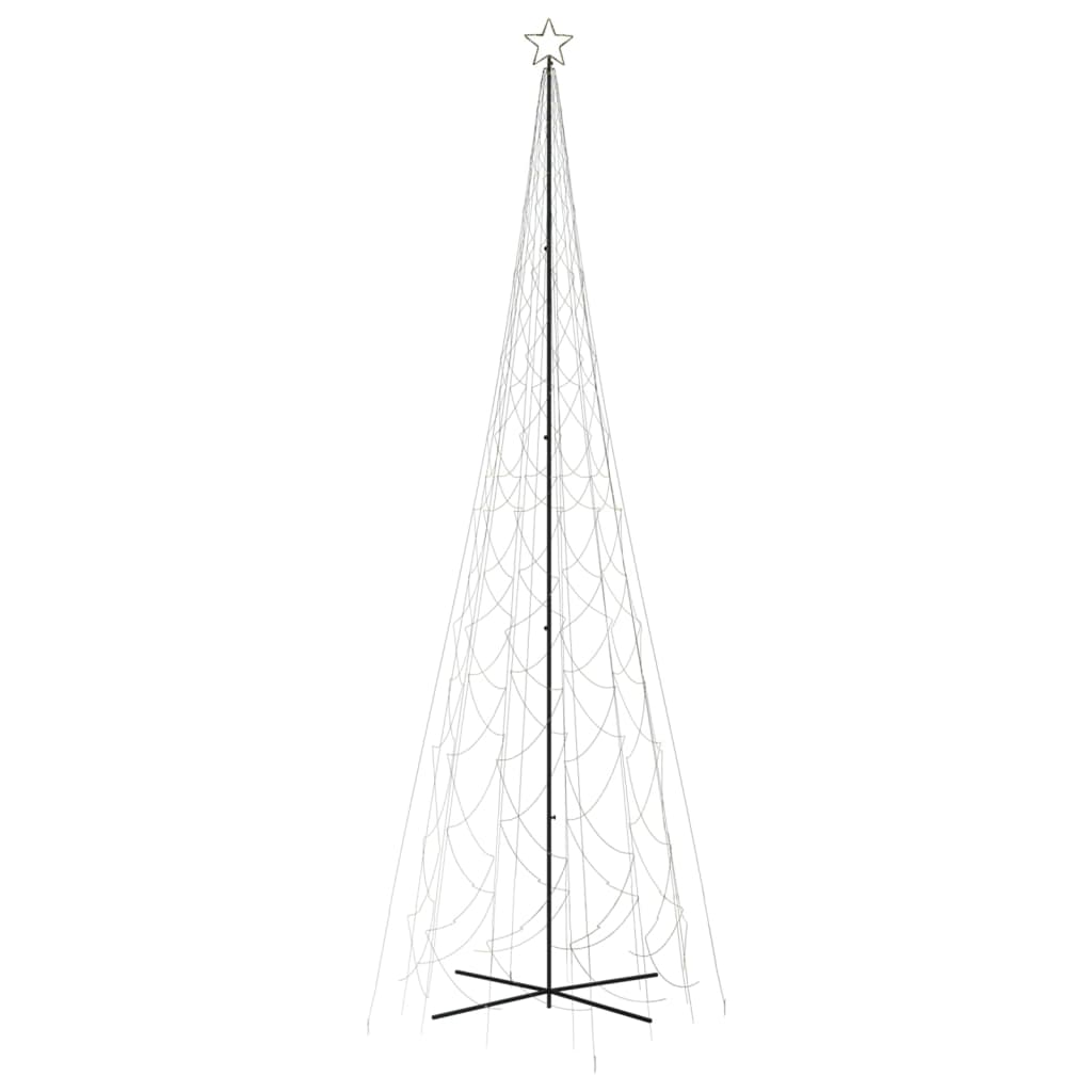 Albero di Natale a Cono Bianco Caldo 3000 LED 230x800 cm 343517