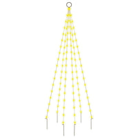 Albero di Natale Pennone Bianco Caldo 108 LED 180 cm