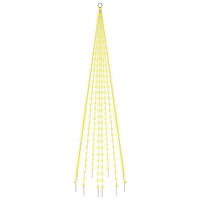 Albero di Natale Pennone Bianco Caldo 310 LED 300 cm cod 12253