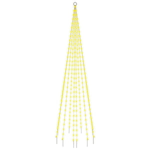 Albero di Natale Pennone Bianco Caldo 310 LED 300 cm cod 12253