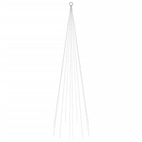 Albero di Natale Pennone Bianco Caldo 310 LED 300 cm 343522