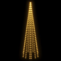 Albero di Natale Pennone Bianco Caldo 310 LED 300 cm 343522