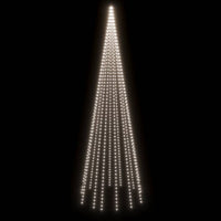 Albero di Natale Pennone Bianco Freddo 732 LED 500 cm 343527