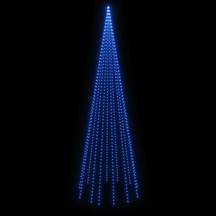 Albero di Natale Pennone Blu 732 LED 500 cm