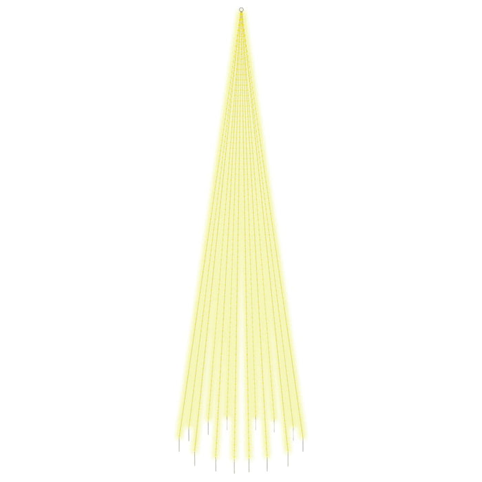 Albero di Natale Pennone Bianco Caldo 1134 LED 800 cm cod mxl 41142