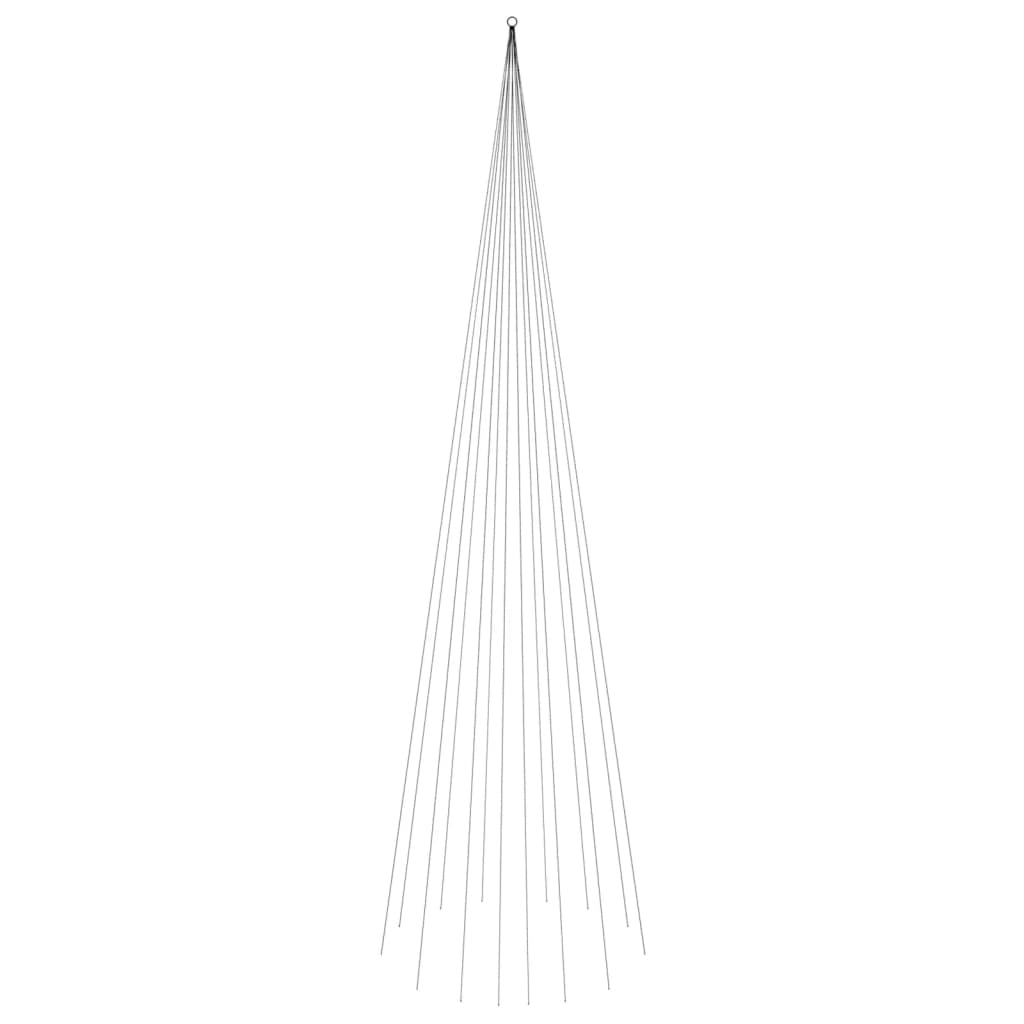 Albero di Natale Pennone Bianco Caldo 1134 LED 800 cm cod mxl 41142