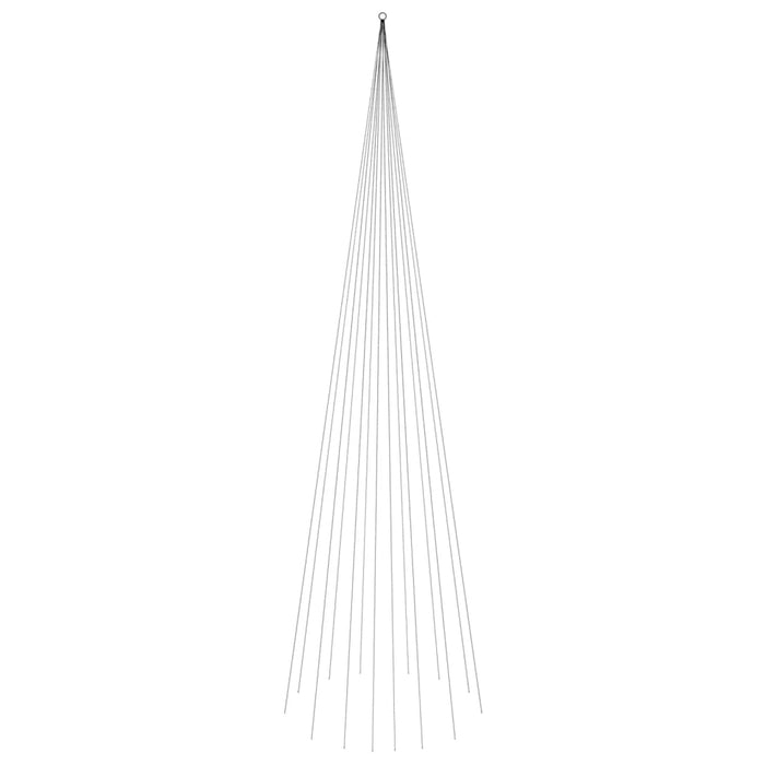 Albero di Natale Pennone Bianco Caldo 1134 LED 800 cm cod mxl 41142