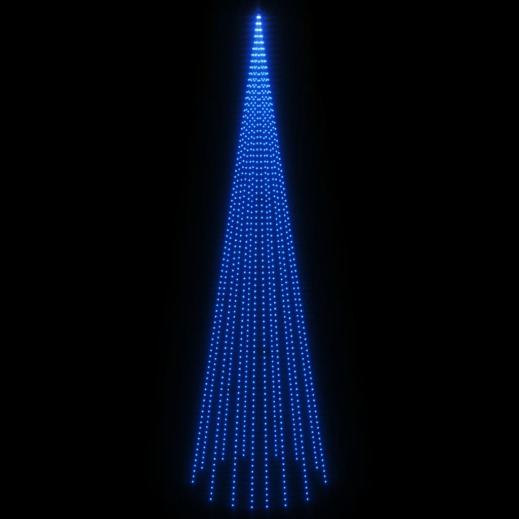 Albero di Natale Pennone Blu 1134 LED 800 cm 343532