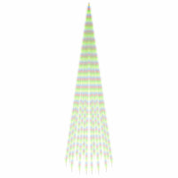 Albero di Natale Pennone Colorato 1134 LED 800 cm 343533