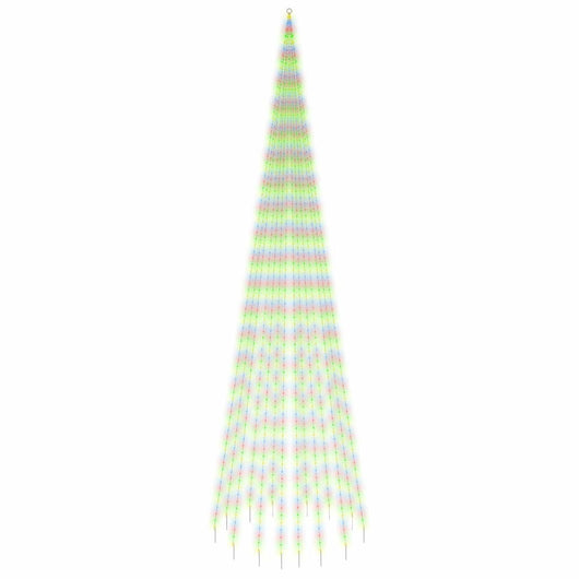 Albero di Natale Pennone Colorato 1134 LED 800 cm 343533