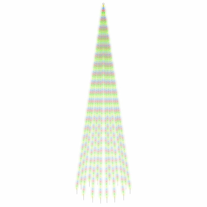 Albero di Natale Pennone Colorato 1134 LED 800 cm 343533