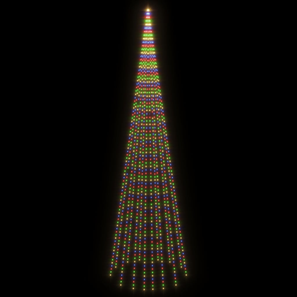 Albero di Natale Pennone Colorato 1134 LED 800 cm 343533