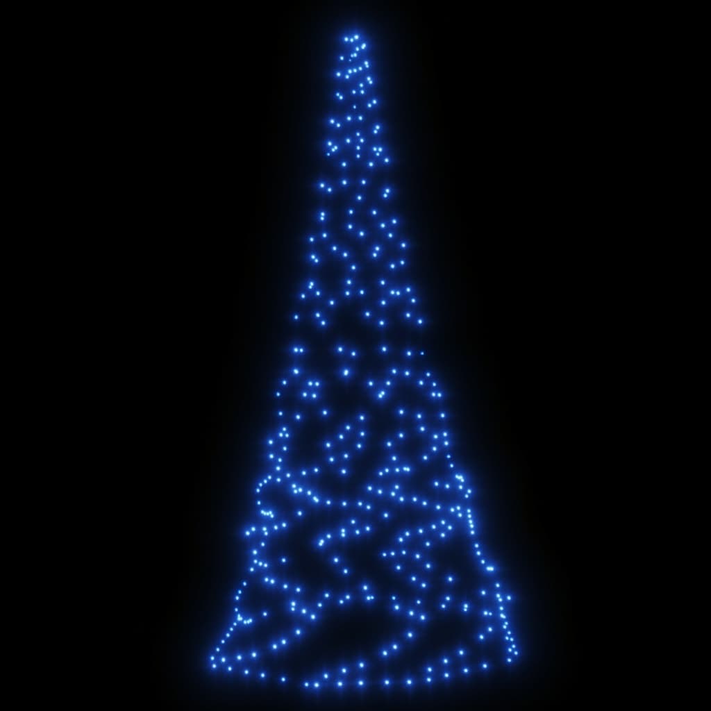 Albero di Natale Pennone Blu 200 LED 180 cm 343536