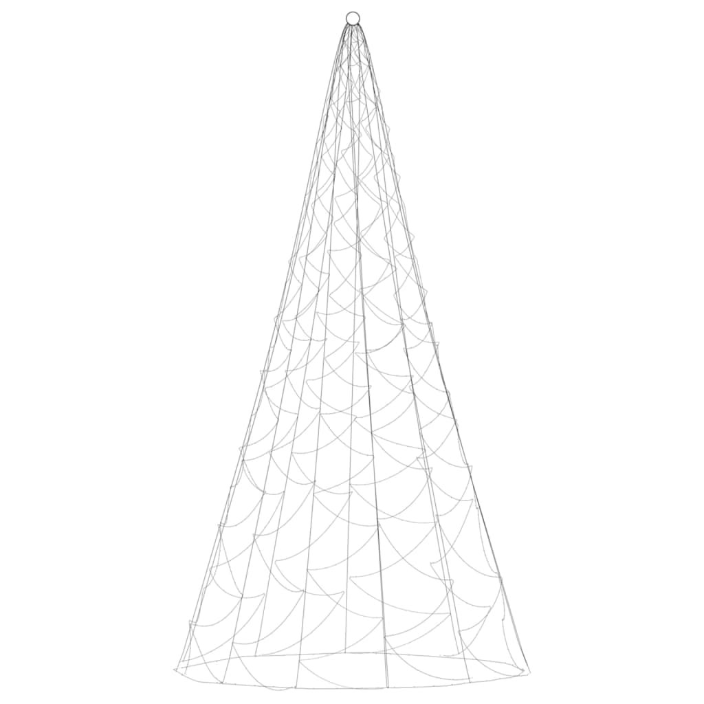 Albero di Natale Pennone Bianco Caldo 500 LED 300 cm