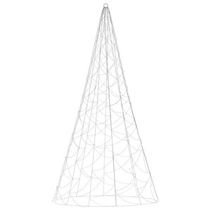 Albero di Natale Pennone Bianco Caldo 500 LED 300 cm