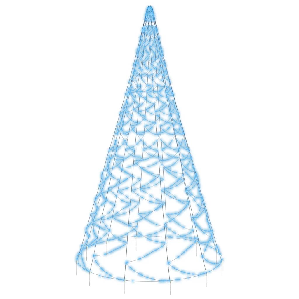 Albero di Natale Pennone Blu 1400 LED 500 cm cod 10914