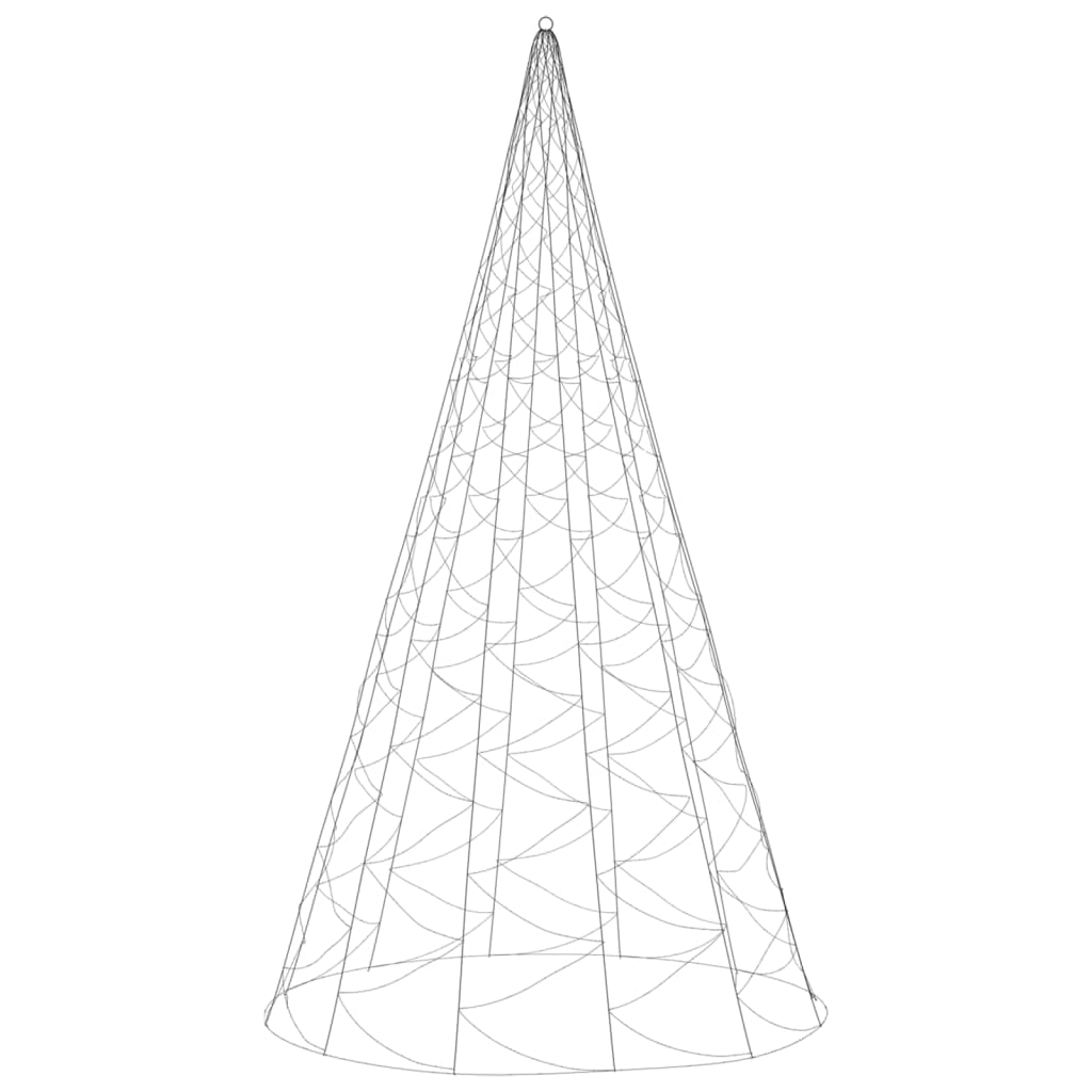 Albero di Natale Pennone Blu 1400 LED 500 cm cod 10914