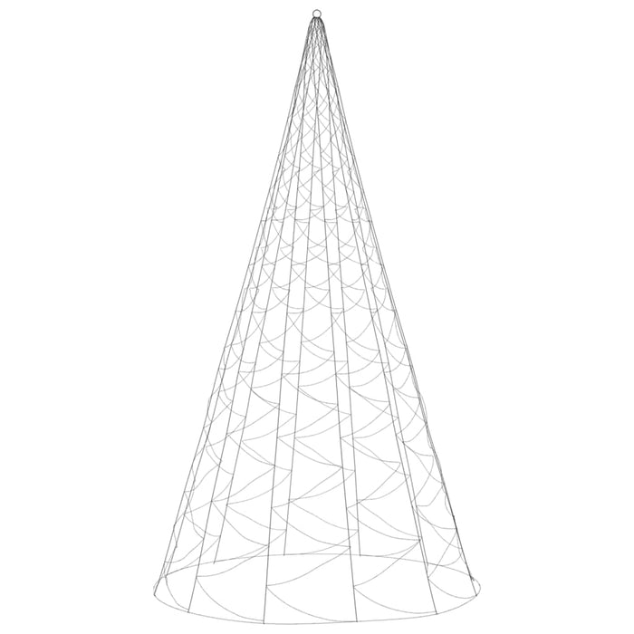 Albero di Natale Pennone Blu 1400 LED 500 cm cod 10914