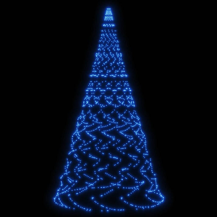 Albero di Natale Pennone Blu 1400 LED 500 cm cod 10914