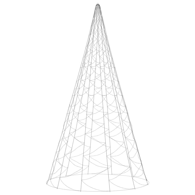 Albero di Natale Pennone Bianco Freddo 3000 LED 800 cm