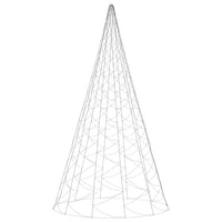 Albero di Natale Pennone Bianco Freddo 3000 LED 800 cm 343547