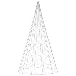 Albero di Natale Pennone Blu 3000 LED 800 cm