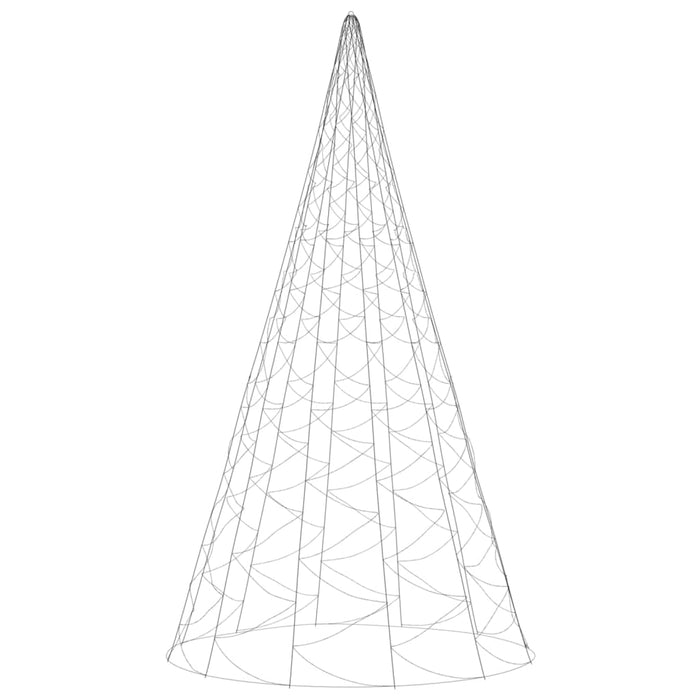 Albero di Natale Pennone Blu 3000 LED 800 cm