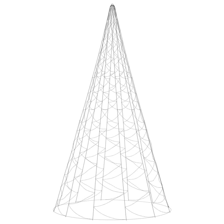 Albero di Natale Pennone Blu 3000 LED 800 cm