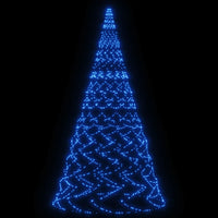 Albero di Natale Pennone Blu 3000 LED 800 cm