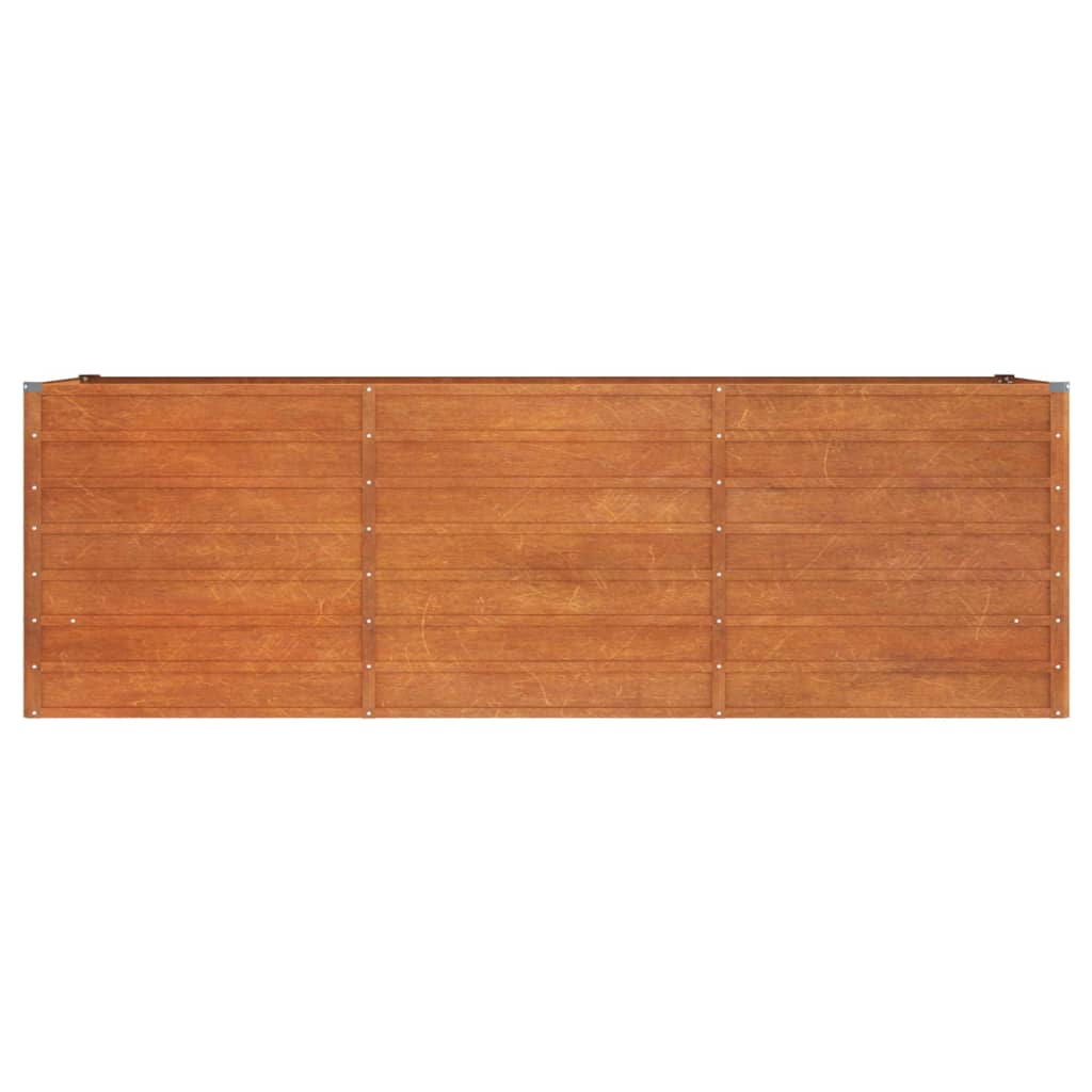 Fioriera da Giardino Grigia 240x80x77 cm Acciaio Corten cod mxl 66892