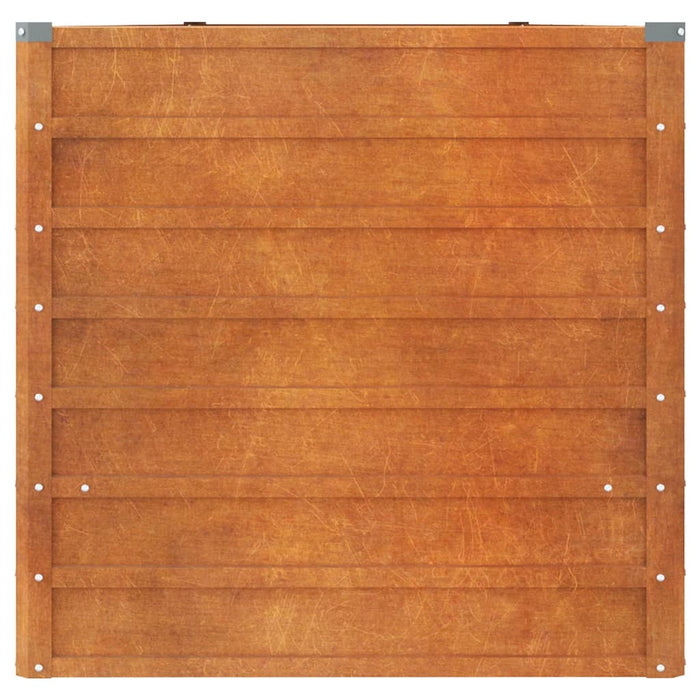 Fioriera da Giardino Grigia 400x80x77 cm Acciaio Corten cod mxl 66894