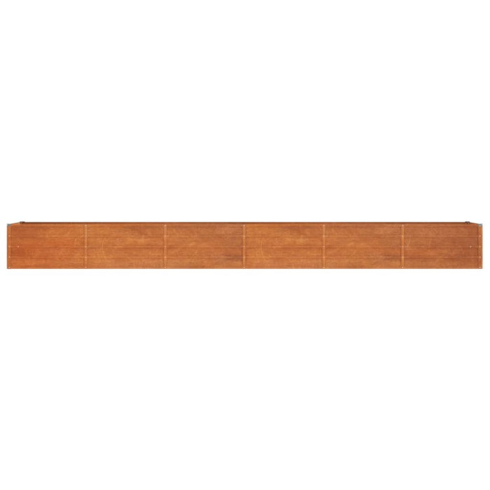 Fioriera da Giardino Grigia 480x80x45 cm Acciaio Corten