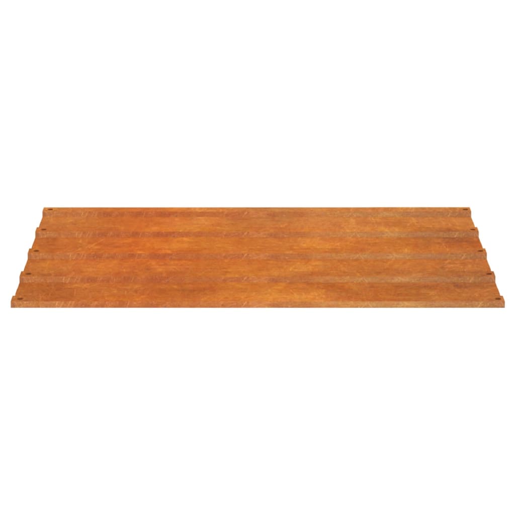 Pannelli per Tetti 12 pz Grigio 100x44 cm Acciaio Corten cod mxl 69884