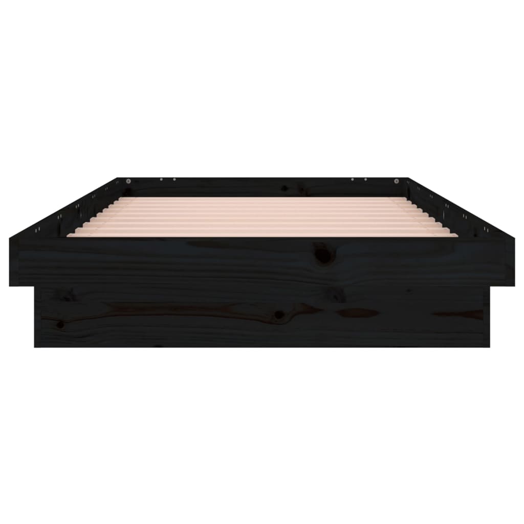 Giroletto con LED Nero 90x200 cm in Legno Massello cod mxl 64846