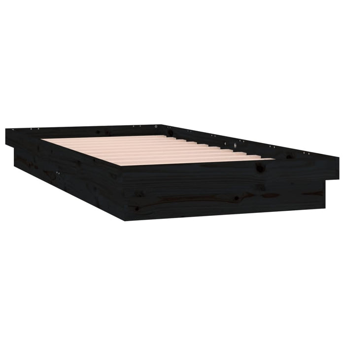 Giroletto con LED Nero 100x200 cm in Legno Massellocod mxl 132048