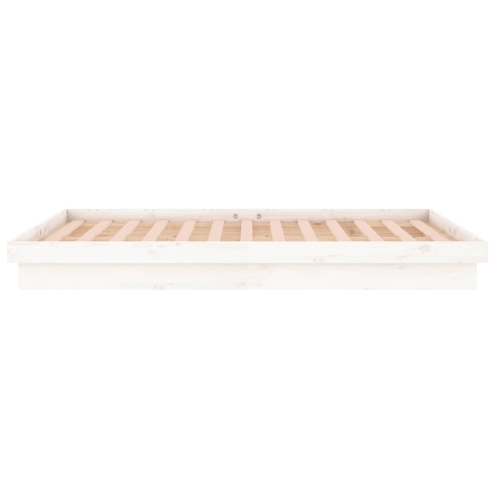 Giroletto con LED Bianco 150x200cm 5FT King Size Legno Massello cod mxl 60591