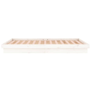 Giroletto con LED Bianco 150x200cm 5FT King Size Legno Massello cod mxl 60591