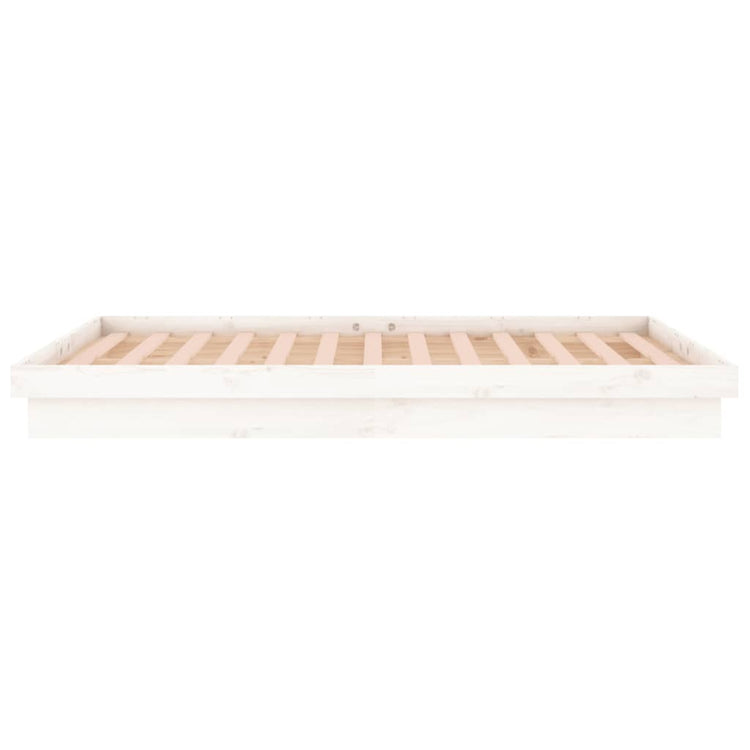 Giroletto con LED Bianco 150x200cm 5FT King Size Legno Massello cod mxl 60591