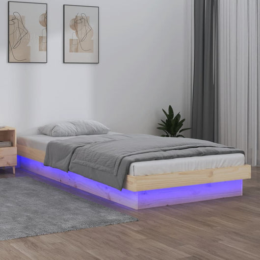 Giroletto con LED 75x190 cm 2FT6 Small Single in Legno Massello cod mxl 60802