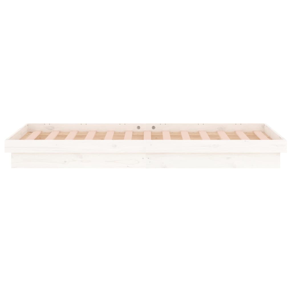 Giroletto con LED Bianco 90x190 cm Single in Legno Massello 820003