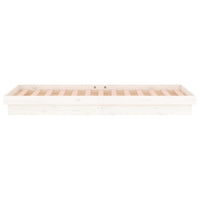 Giroletto con LED Bianco 90x190 cm Single in Legno Massello 820003