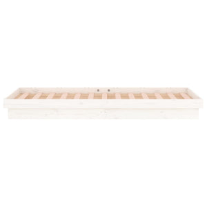 Giroletto con LED Bianco 90x190 cm Single in Legno Massello 820003