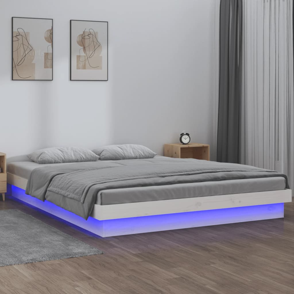 Giroletto LED Bianco 140x190 cm in Legno Massellocod mxl 70777