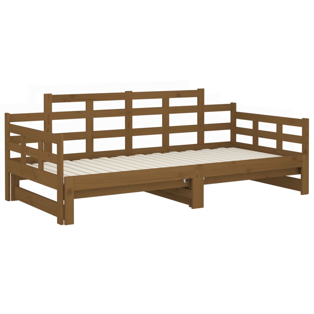 Dormeuse Estraibile Ambra Legno Massello di Pino 2x(90x190)cm 820355