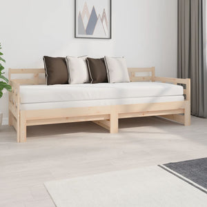 Dormeuse Estraibile in Legno Massello di Pino 2x(80x200) cm cod mxl 63487